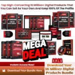 Top 16 Million+ Digital Products Bundle Premium Pack for passive income with resell rights